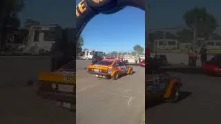 Classic Aussie Muscle Cars Entering Track @ 2024 Adelaide Motorsport Festival #australia #v8 #viral