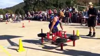 Under 80kg Strongman Competition: 250kg Frame Carry