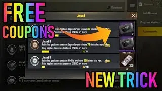 NEW TRICK GET FREE CRATES COUPONS IN PUBG MOBILE GET LEGENDRY ITEMS FOR FREE