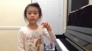 Piano Lesson with Chanya - Lesson 1 - warm up with curved fingers