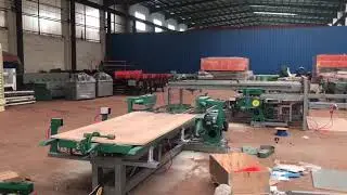 four side edge trimming cutting saw machine