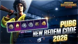 PUBG New Redeem Code 2026 | Get Free Lucky Coins, Outfits 😱