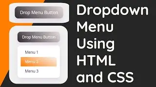 Simple Dropdown Menu Using HTML and CSS