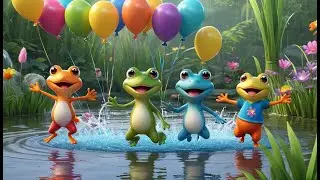 Jumping Frogs Song &mdash; Splash Splash Fun! | Fun Animal Song for Kids | Pond Adventure Rhyme