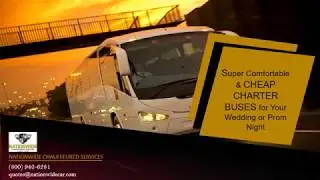 Super Comfortable & Cheap Charter Buses for Your Wedding or Prom Night