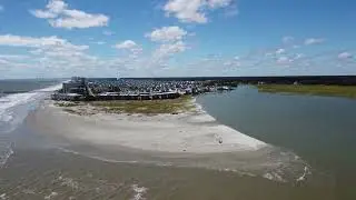Hurricane Ian - Cherry Grove Point changes post storm - North Myrtle Beach, SC drone footage 10/1/22
