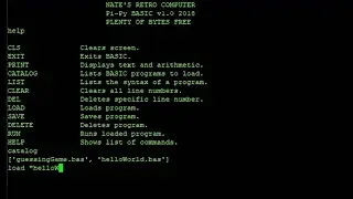 Modern retro computer | BASIC emulator in Python | Raspberry Pi ZERO