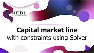 Capital market line with constraints using Solver (Excel)