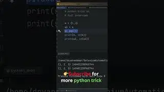 97 : Set Aliasing in Python 😱🔥 | One Mistake Beginners Make! #shorts #pythonbeginners