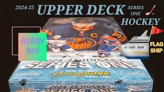 IS THE FLAGSHIP SINKING? 2024-25 UPPER DECK HOCKEY SERIES ONE HOBBY BOX #upperdeck #hockeycards