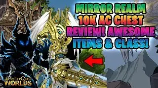 AQW 10K AC MIRROR REALM COLLECTION CHEST REVIEW! NULGATH ITEMS AND NEW CLASS