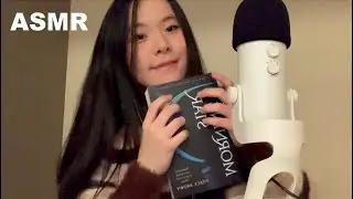 ASMR book triggers (fast tapping, scratching, & tracing)