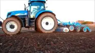 Discing 2015 - New Holland T7050 and Lemken Rubin 9