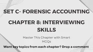 Important MCQs |  Forensic Accounting Chapter 8 | SPOM Prep Buddy | ICAI Self-Paced Module