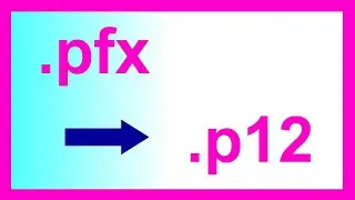 convertir de pfx a p12. COMPROBADO
