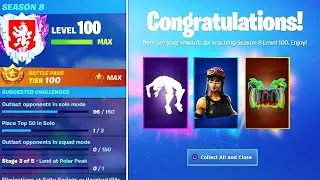 Unlocking LEVEL 100 REWARDS in Fortnite... (Secret Unlock)