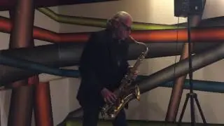 Playing Saxophone at ART LOUNGE _ Café Korb-VIENNA
