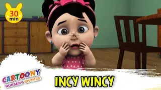 Incy Wincy - Spider Nursery Rhymes With Lyrics | Naira Nursery Kids Rhymes | Cartoony Nursery Rhymes