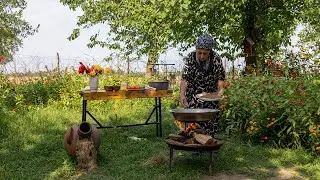 Cooking Pot Cutlets in Nature&rsquo;s Embrace | Peaceful Village Life in Azerbaijan