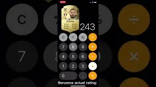 Benzema&rsquo;s actual rating in fifa 22