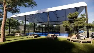 Padel 100 outdoor courts with covers