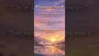 Transformation, Life, and Success