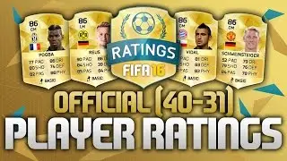FIFA 16 ULTIMATE TEAM TOP 50 OFFICIAL PLAYER RATINGS (#40-31) (FIFA 16)