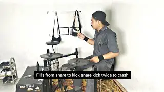 FILLS FROM SNARE TO KICK SNARE KICK TWICE TO CRASH‼️
