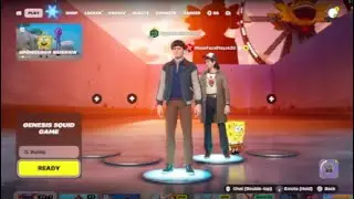 Playing squid game  in Fortnite  with mase in stranger things characters