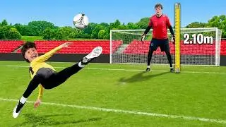 Extreme challenges against a professional goalkeeper.