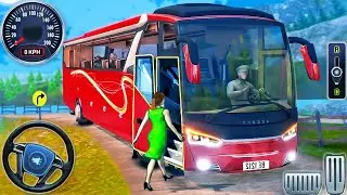 Real Uphill Offroad Bus Driving Simulation 2023 - Android Gameplay FHD