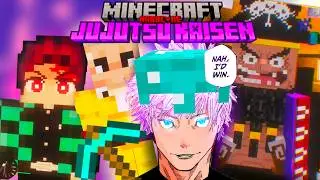 SOBREVIVI como SATORU GOJO en un MULTIVERSO ANIME en MINECRAFT HARDCORE
