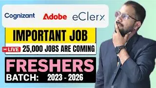 Good News 25,000 Hiring in 2026 | Adobe, eClerx, Canonical, CDK, KLA Jobs | Register Now