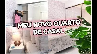 ORGANIZEI O GUARDA ROUPA NOVO + NOVA DECORAÇÃO DO QUARTO DE CASAL + TOUR COMPLETO