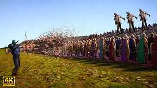 FULL AUTO ARCHER (6.000.000 RPM Full-Auto) vs 3 MILLION ZOMBIE - Ultimate Epic Battle Simulator 2