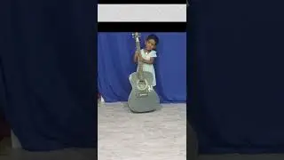 Little Music Star Playing Guitar 🎶 | Adorable Kid ShortSmall Hands,