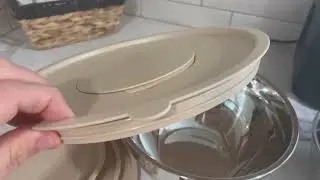 Wildone Mixing Bowls with Lids Set, 5PCS Stainless Steel Khaki Nesting Bowls, Great for Mixing & Ser