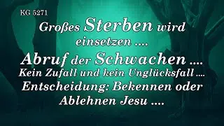 GRO&szlig;ES STERBEN ....ABRUF der SCHWACHEN ....ENTSCHEIDUNG ....