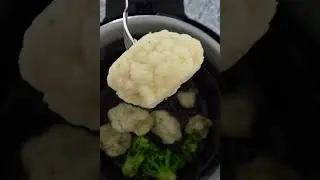 Ninja Foodi Frozen Vegetables STEAM vs STEAM AIR FRY (day 7 of 30 days of the NINJA FOODI) #shorts