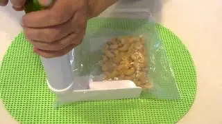 Demo of ThrivtyVac&reg; Vacuum Bag (TV2), Vacuum Packing Cashew Nuts