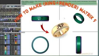 How to make (Ring+Render) Matrix 9 @APjewelleryCAD #matrix #ring #cad 