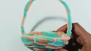 DIY How To Make Chenille wire Flower Baskets