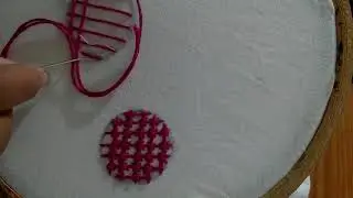 #Make a beautiful embroidery stitch name as tent stitch