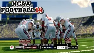 NCAA Football 14 Gameplay (Demo) - Ohio State vs Michigan - FULL First Half Raw Gameplay