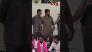 BRSV Leader and Student Protest in Front Of Collector Office.
