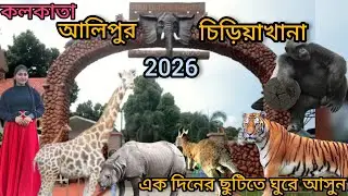 Alipore Zoo | Alipore Zoo Kolkata | কলকাতা আলিপুর চিড়িয়াখানা 2026 |One Day Trip NearKolkata