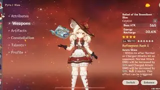 Testing Ballad of Boundless Blue Refinement 5 Damage with Melt Klee