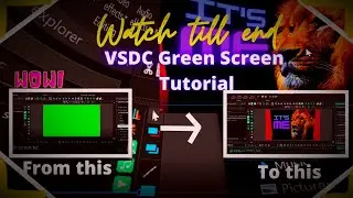 vsdc green screen tutorial | Chroma key| Techy Scorp