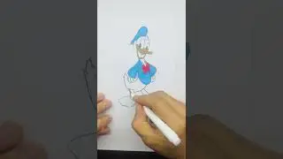 Donald Duck Color mix #shorts #youtuber #viral #art #satisfying #mixing #paint #disney #donaldduck