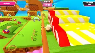 Fall Guys - Solo Show Win (Hoop Chute, Jump Club, Bean Hill Zone, Hex-A-Ring)